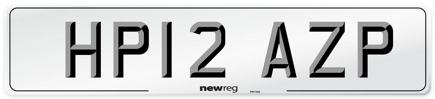 HP12 AZP Number Plate from New Reg